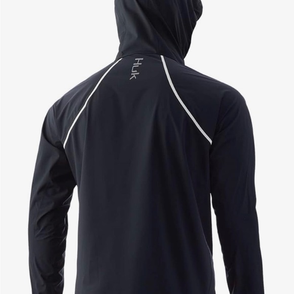 Huk Men's Black Windbreaker Jacket - Picture 2 of 10